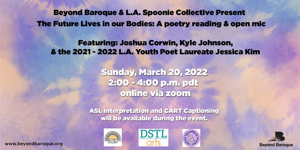Beyond Baroque Literary Arts Center: Poetry & Disability Justice Reading (March 20, 2022)